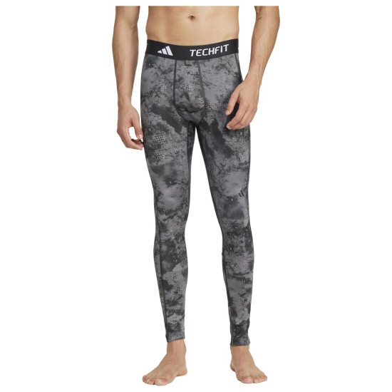 Adidas Ανδρικό κολάν Techfit Training Allover Print Long Tights
